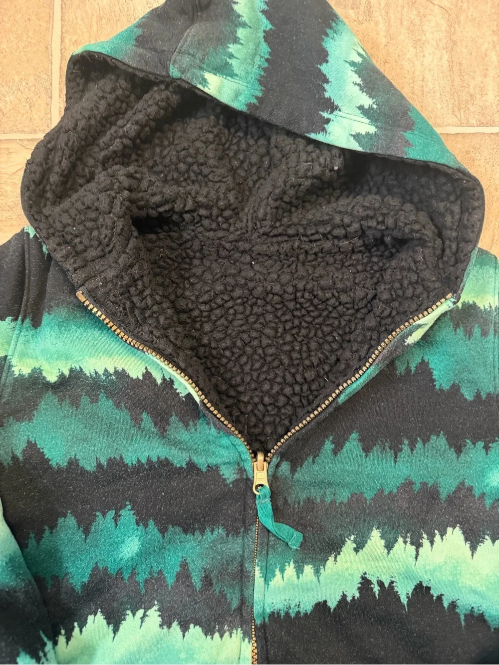 Kids Land’s End Reversible Hooded Zip-Up Sweatshirt